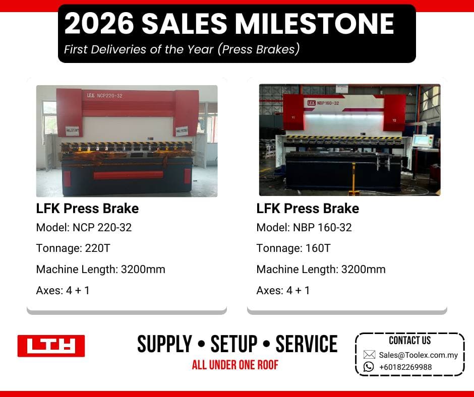 2026 Sales Milestone: first two press brake deliveries of the year