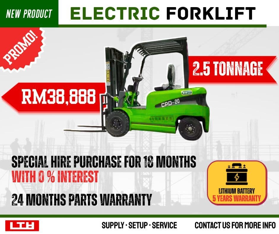 New Product: 2.5 Ton Electric Forklift (Lithium Battery)