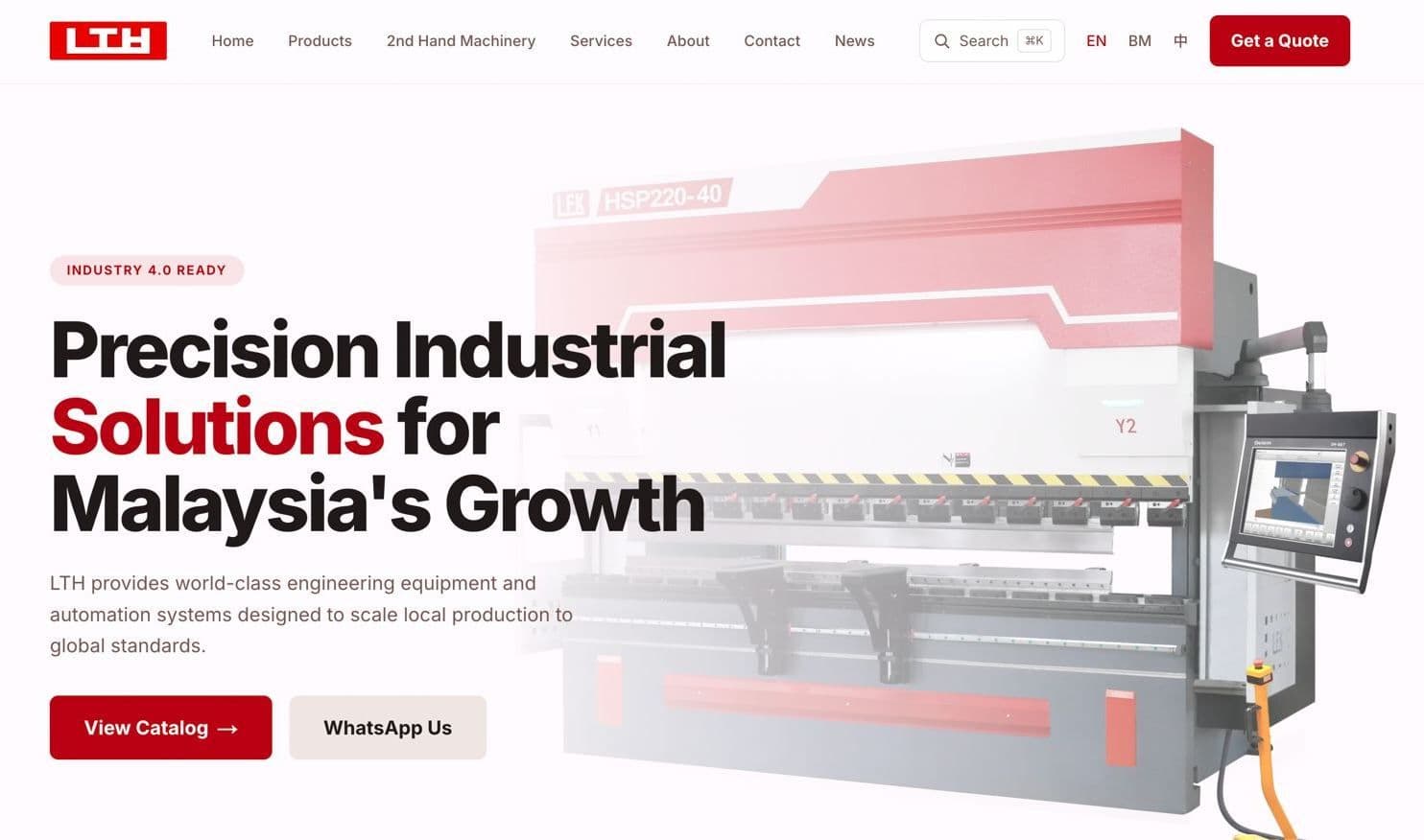 Quietly working on improving how customers discover LTH Machinery