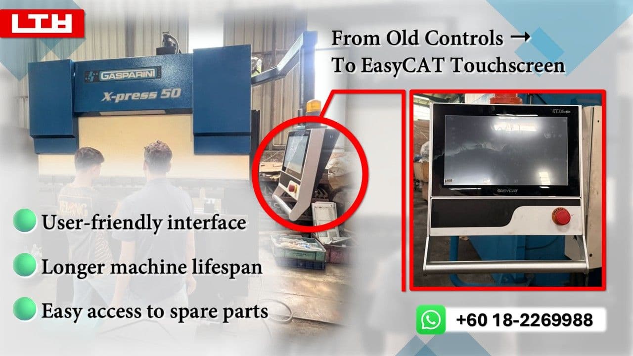 Another successful retrofit — this time on a Gasparini press brake